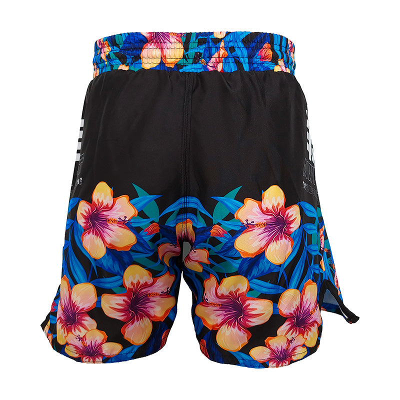 Short Deportivo Negro con Flores AwkaSport