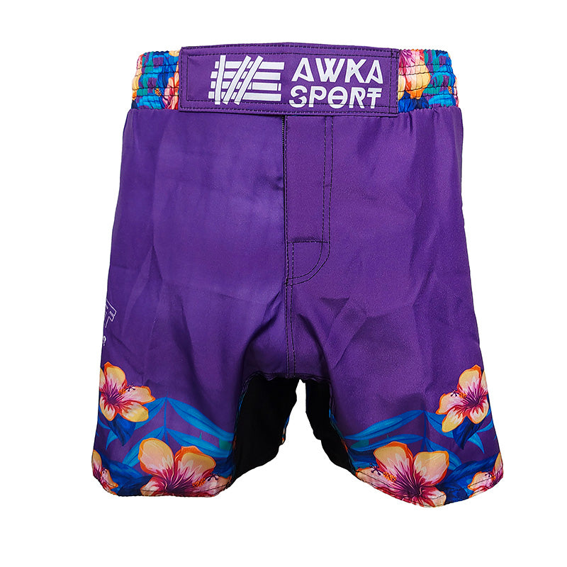 Short Deportivo Morado con Flores AwkaSport