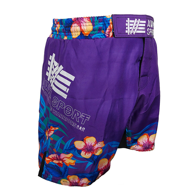 Short Deportivo Morado con Flores AwkaSport